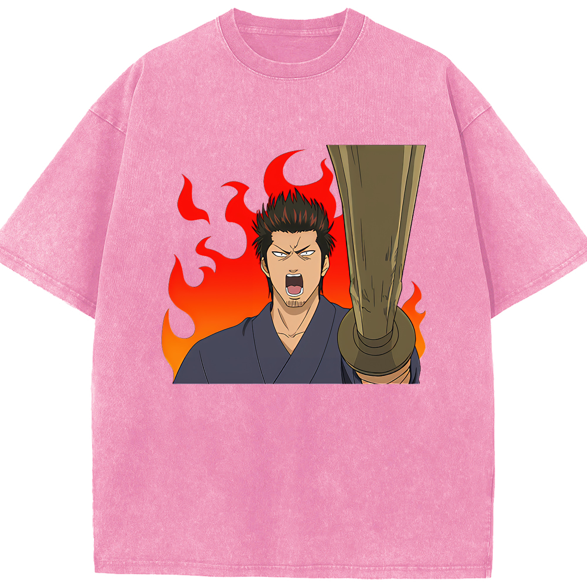 （画像用） ぎんたま 坂田銀時（さかたぎんとき） 神楽 志村新八（しむら しんぱち） GINTAMA Sakata Gintoki Kagura Shimura Shinpachi 綿100% ヴィンテージ風 半袖Tシャツ（フロントプリント）